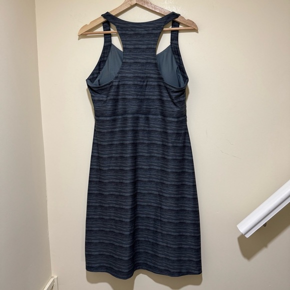 Womens Mondetta Workout Gym Athlete Black Striped Tank Top Dress Size Large - Picture 12 of 16